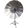 Фотозонт BRESSER SM-09 Jumbo 180 см, черно-серебристый 78588